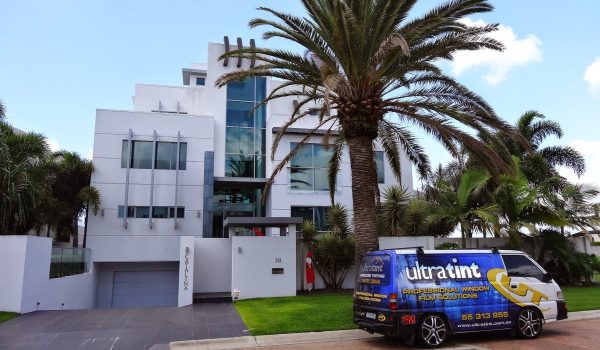 The UltraTint van outside a home we tinted the windows of on the Gold Coast