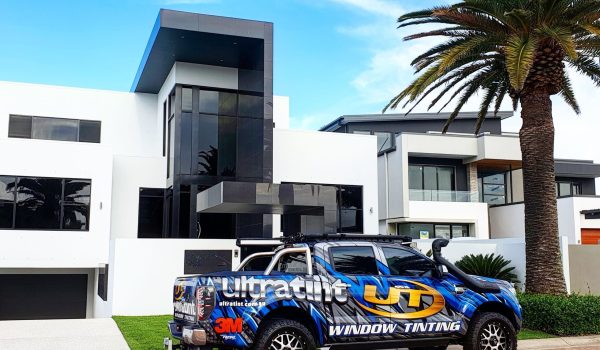 The Ultratint ute outside a home on the Gold Coast where we tinted their windows.